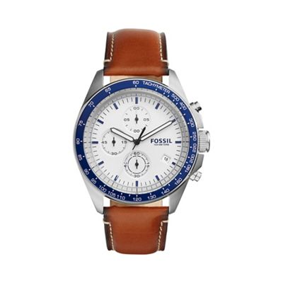 Men's brown leather 'Sport 54' watch ch3029